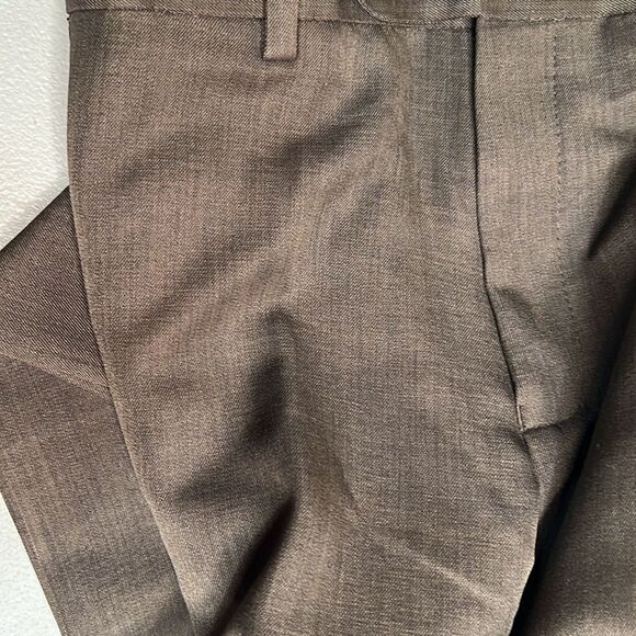 Enro Dark Brown Men’s Dress Slack Pants Formal Suit Khaki Office Casual Work NWT - Picture 11 of 11